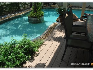 Sàn gỗ hồ bơi - Không gian thư giản lý tưởng cho gia đình bạn