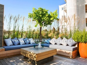 Gỗ nhựa Awood trang trí sân thượng làm nơi thư giãn hoàn hảo cho gia đình