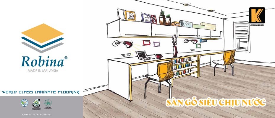 Sàn gỗ công nghiệp Robina 