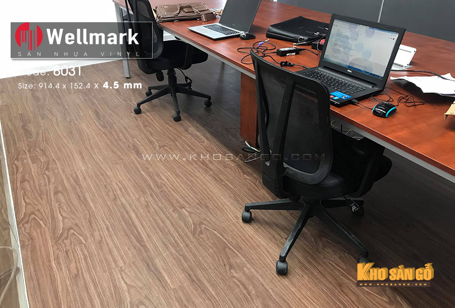 Sàn nhựa hèm khóa wellmark 8031