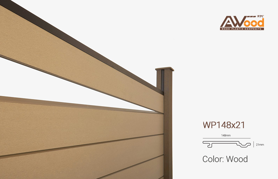 gỗ nhựa awood ốp tường trang trí
