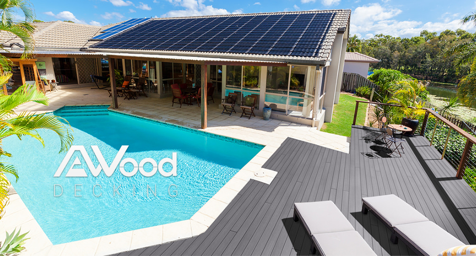 gỗ nhựa ngoài trời awood trang trí ngoài trời