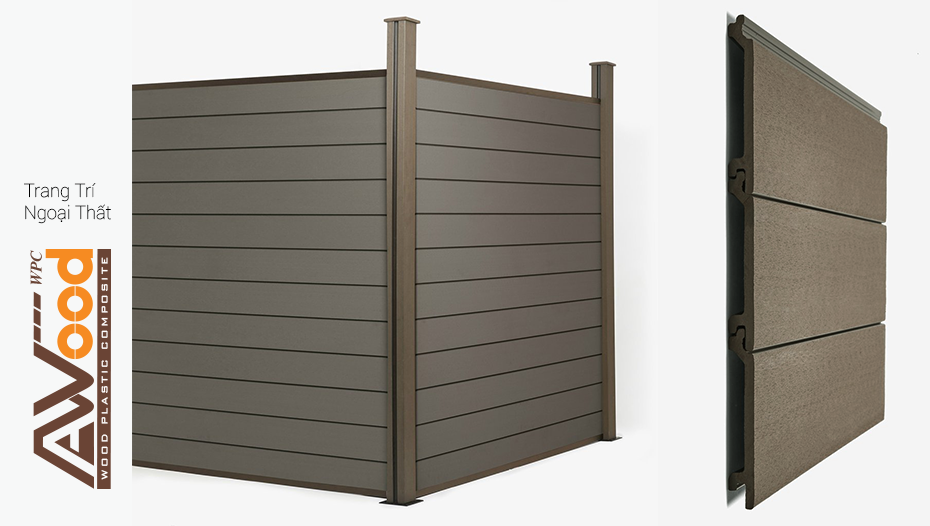 AWood ốp tường trang trí ngoài trời