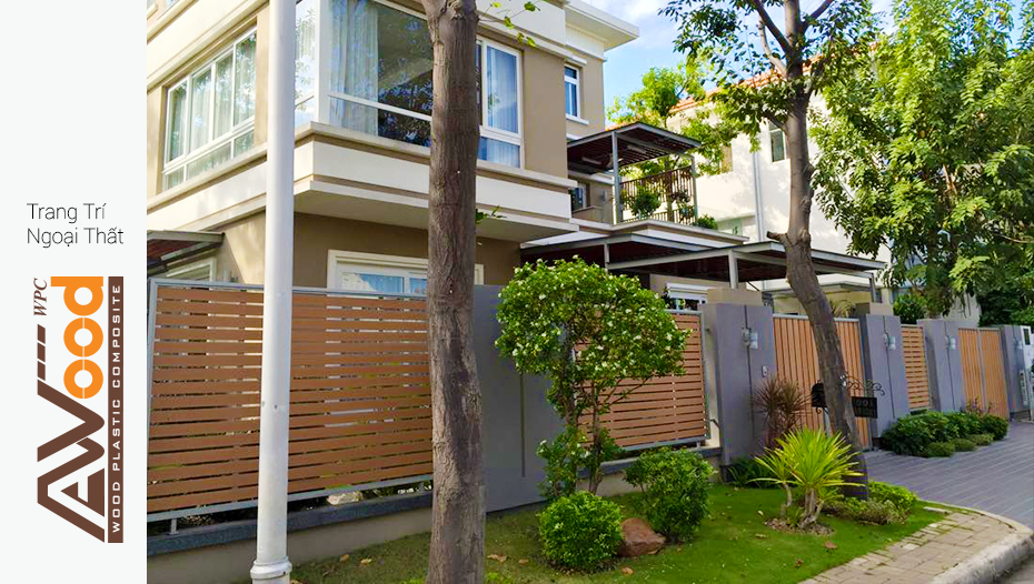gỗ nhựa AWood ốp trang trí ngoài trời gỗ nhựa AWood ốp trang trí ngoài trời
