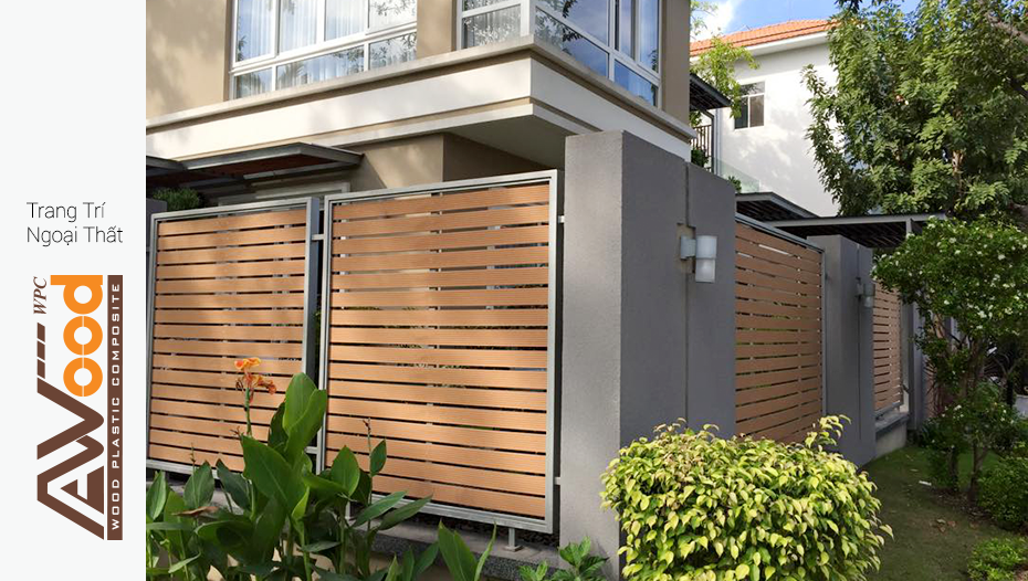 gỗ nhựa AWood ốp trang trí ngoài trời gỗ nhựa AWood ốp trang trí ngoài trời