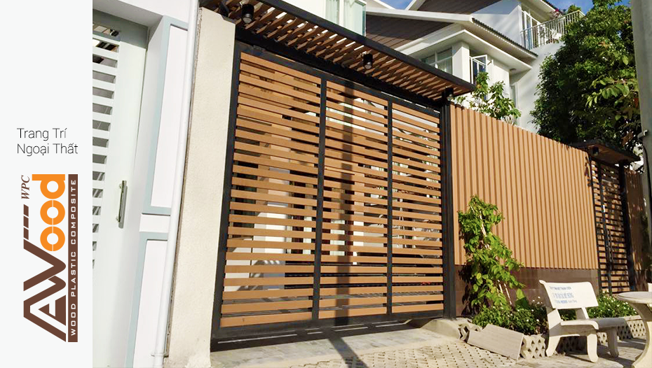 gỗ nhựa AWood ốp trang trí ngoài trời gỗ nhựa AWood ốp trang trí ngoài trời