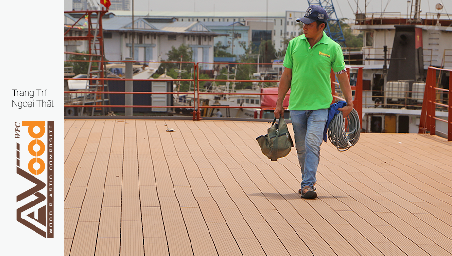 sàn gỗ ngoài trời awood lót sàn du thuyền