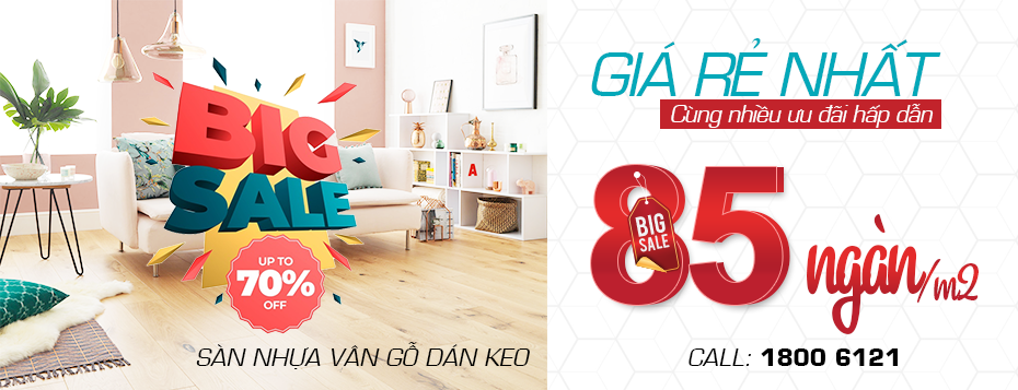 sàn nhựa dán keo giá siêu rẻ